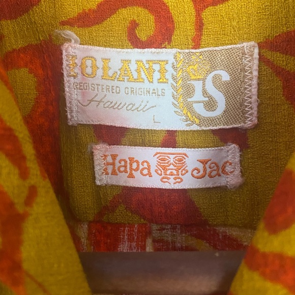 Vintage 60’s Barkcloth Hapa Jac Hawaiian Shirt - Picture 2 of 6